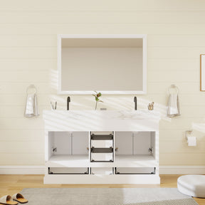 Nobilis 60" Freestanding Double Vanity Cabinets with Symmetrical Layout