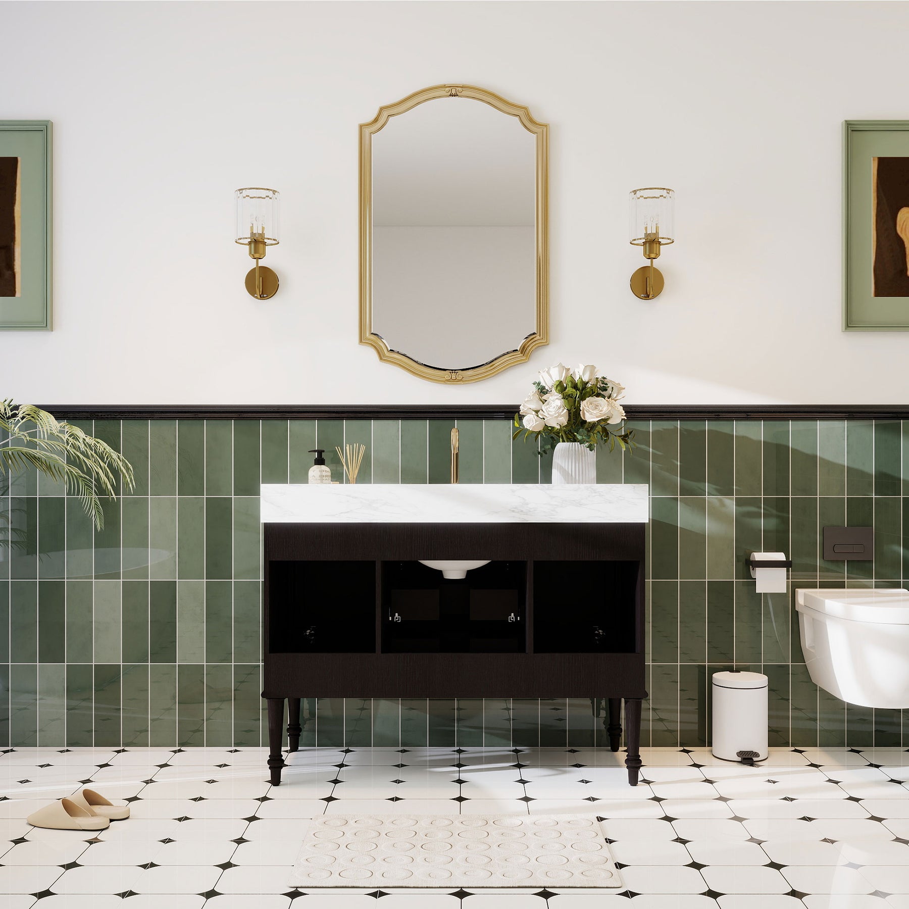 Verve 48" Freestanding Single Vanity Cabinets with Wall Mounted Options