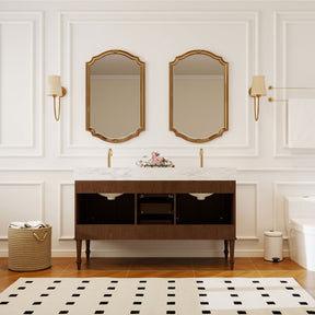 Verve 60" Freestanding Double Vanity Cabinets with Wall Mounted Options