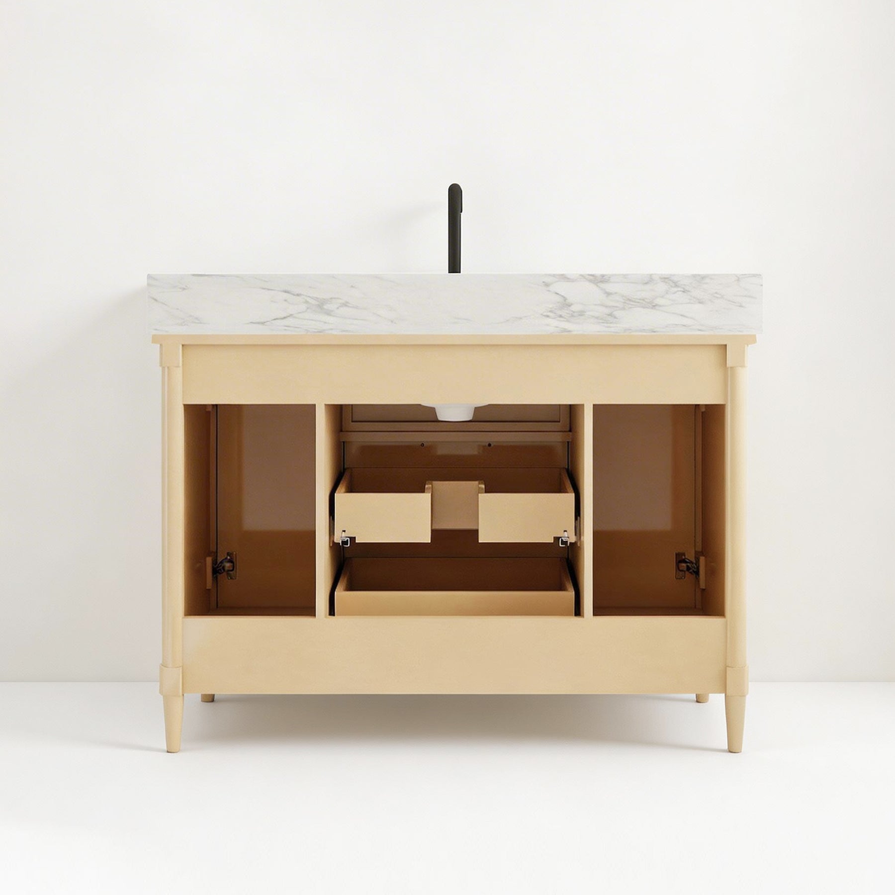 Vantara 48" Freestanding Single Vanity Cabinets with Fluted Texture