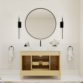 Vantara 48" Freestanding Single Vanity Cabinets with Fluted Texture