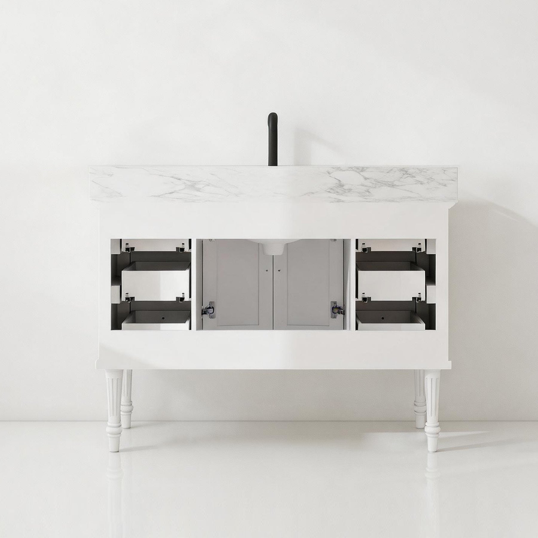 Elara 48" Freestanding Single Vanity  Cabinets with Solid Wood Legs