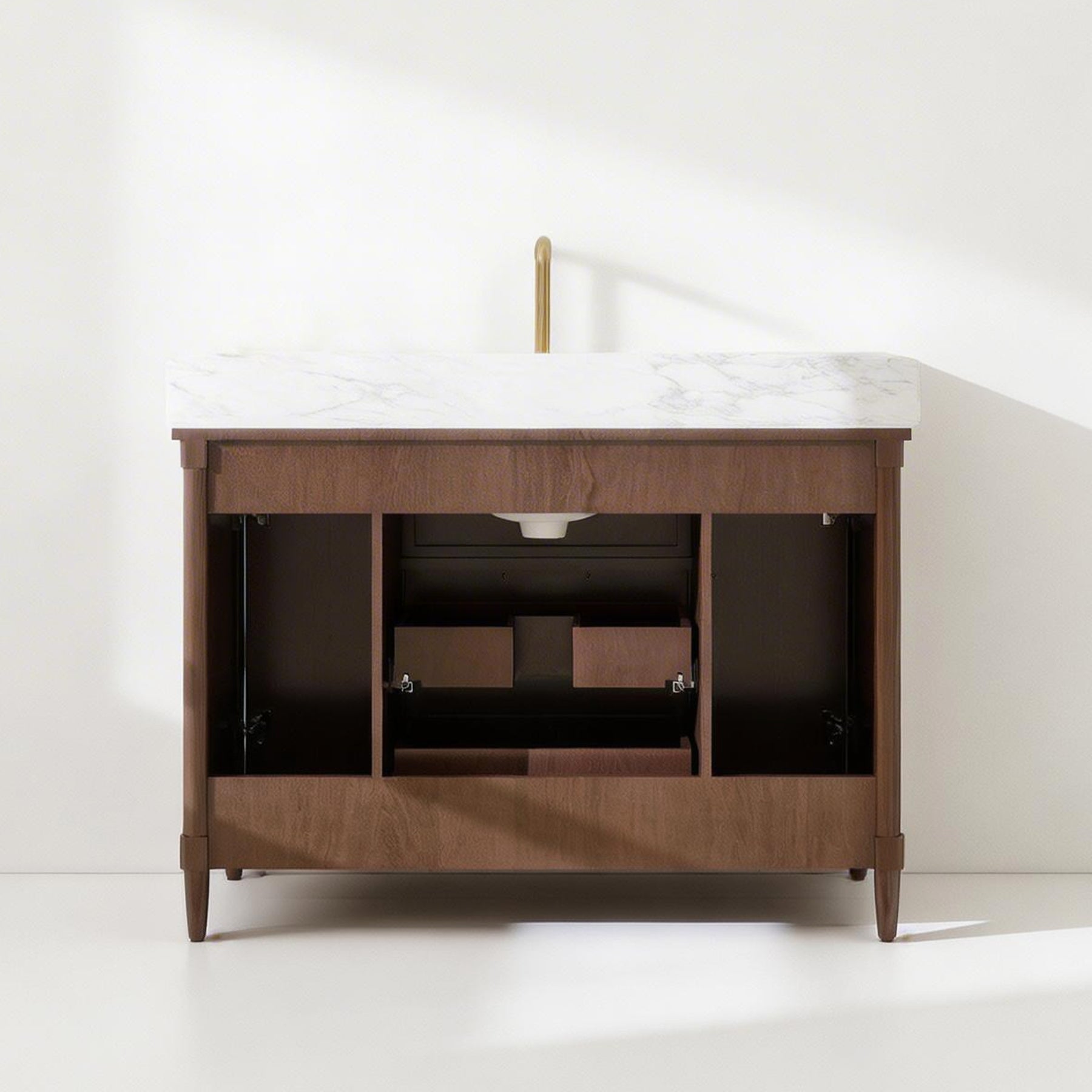 Vantara 48" Freestanding Single Vanity Cabinets with Fluted Texture