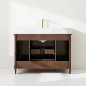 Vantara 48" Freestanding Single Vanity Cabinets with Fluted Texture