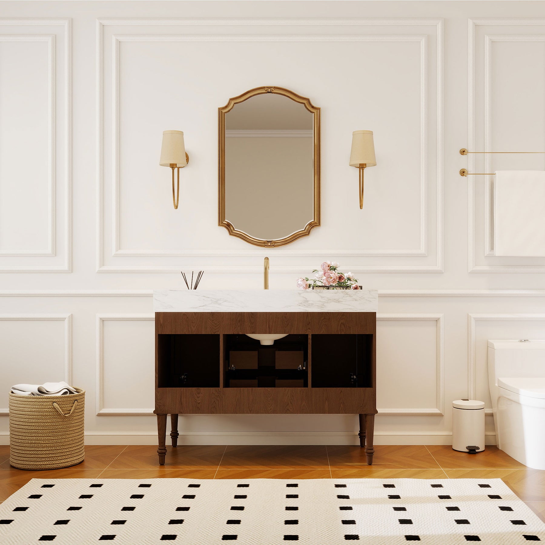Verve 48" Freestanding Single Vanity Cabinets with Wall Mounted Options