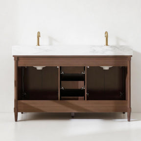 Vantara 60" Freestanding Double Vanity Cabinets with Fluted Texture