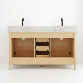 Vantara 60" Freestanding Double Vanity Cabinets with Fluted Texture