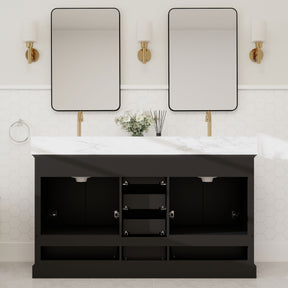 Nobilis 60" Freestanding Double Vanity Cabinets with Symmetrical Layout