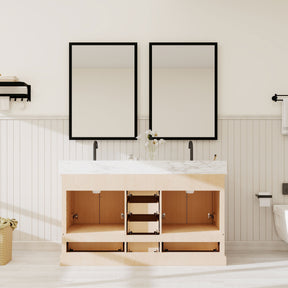 Nobilis 60" Freestanding Double Vanity Cabinets with Symmetrical Layout