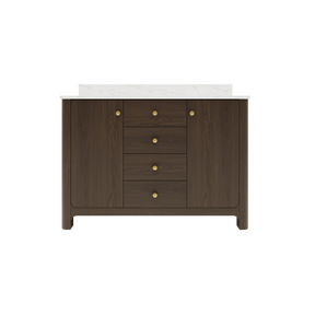 Canyon 48" Freestanding Single Vanity Cabinet with Curved Design