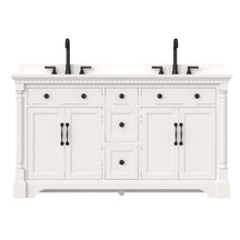 Acro 60" Freestanding Double Vanity Cabinets with Arch Feet