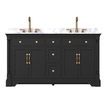 Acro 60" Freestanding Double Vanity Cabinets with Arch Feet