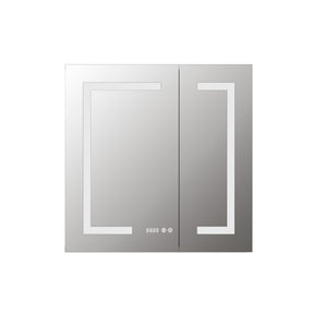 Melvo 30″ LED Medicine Cabinet with Defogger & Charging Ports
