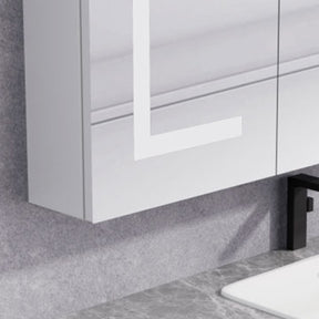 CM-005C 42" Large LED Medicine Cabinet Mirror in Aluminum (with Charging Ports)