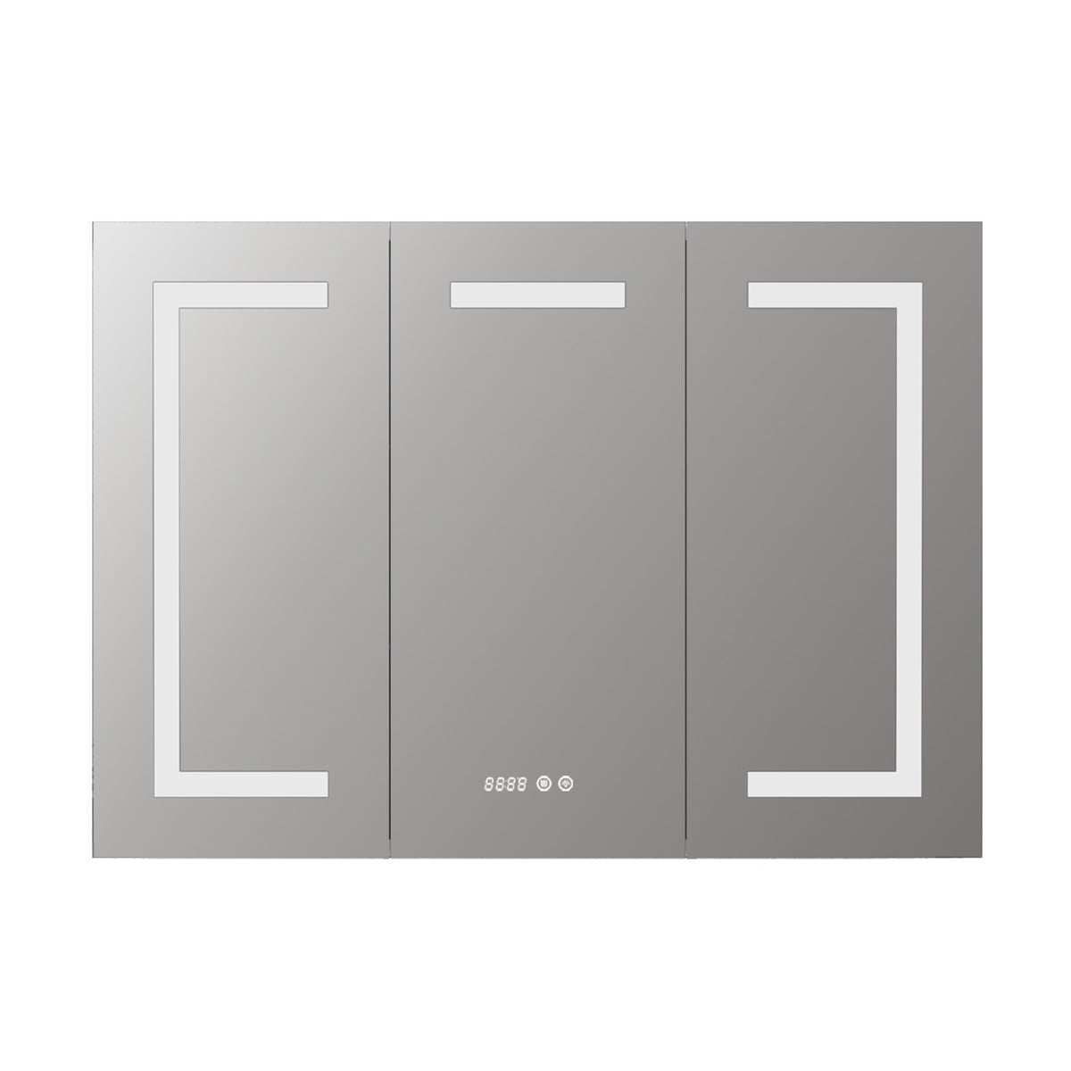 Melvo 42″ LED Medicine Cabinet with Defogger & Charging Ports