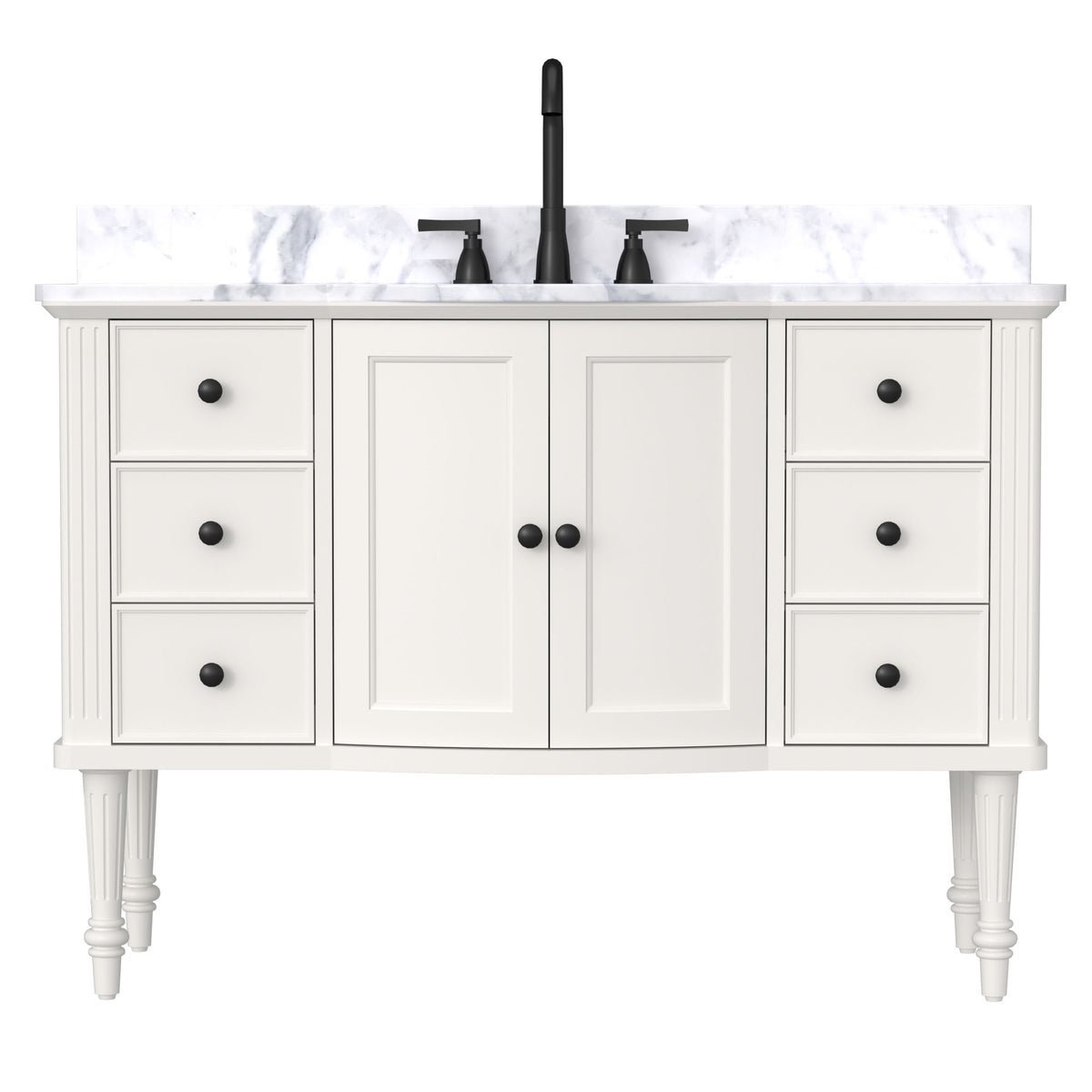 Elara 48" Freestanding Single Vanity Cabinets with Adjustable Legs
