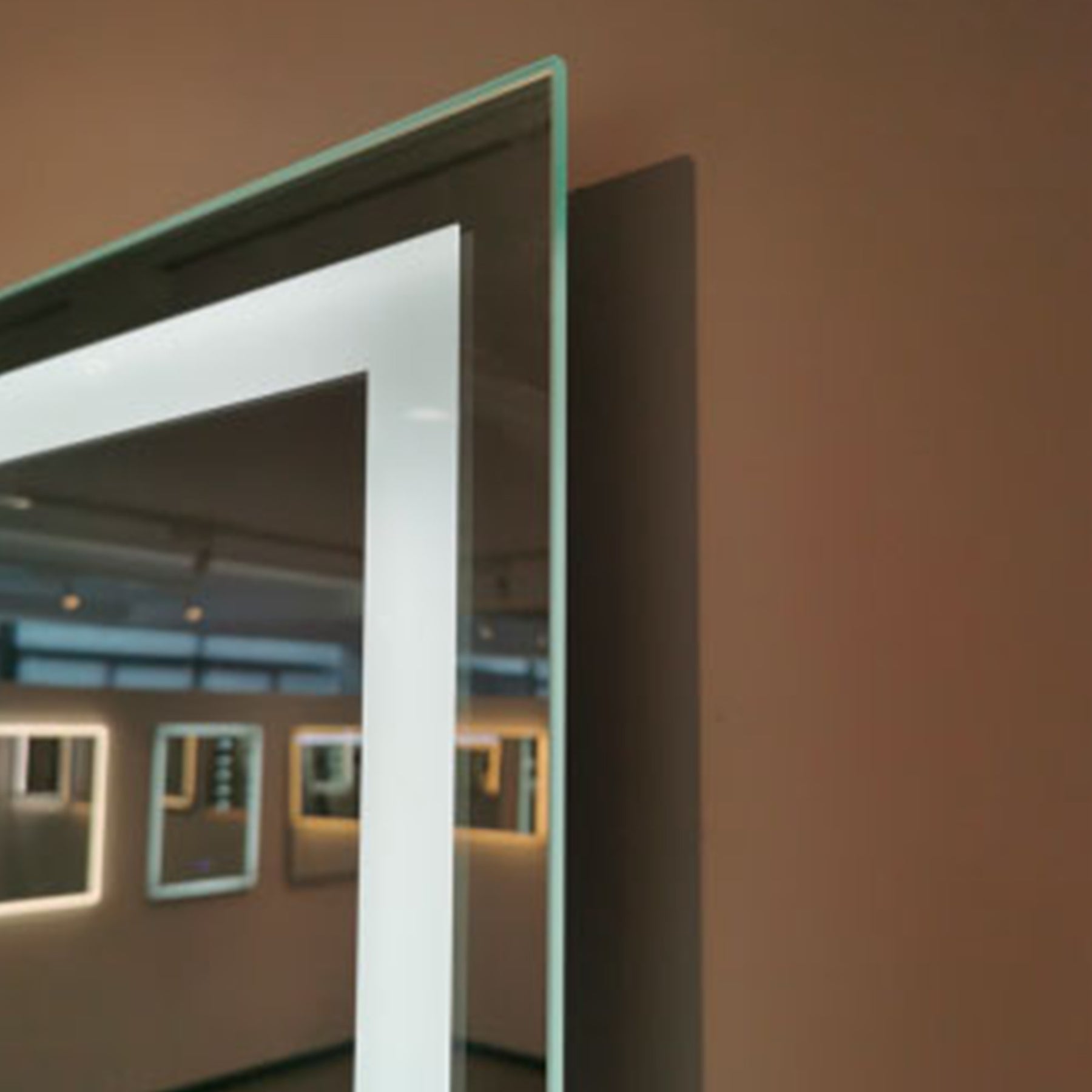 M412B 24" Rectangular Front-Lit LED Mirror with Touch Control