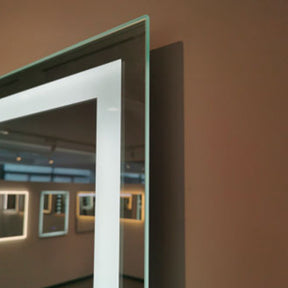 M412B 24" Rectangular Front-Lit LED Mirror with Touch Control