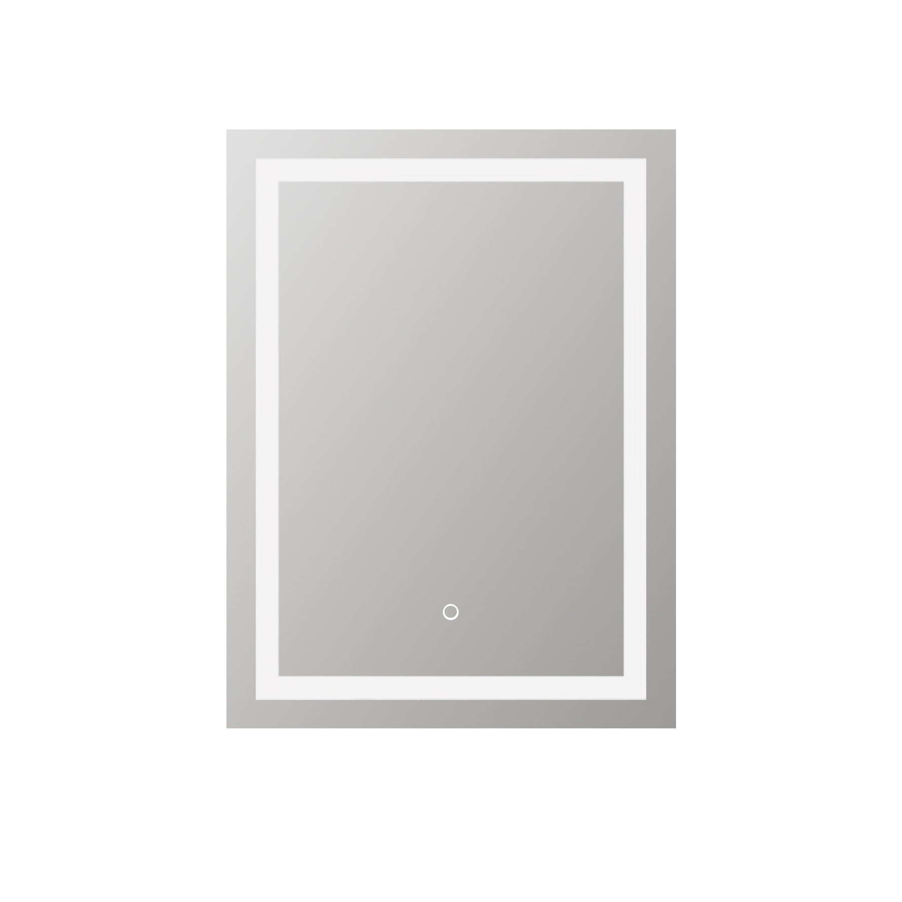 M412B 24" Rectangular Front-Lit LED Mirror with Touch Control