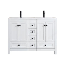 Modern 48" Freestanding Double Vanity Cabinets with Classic Design