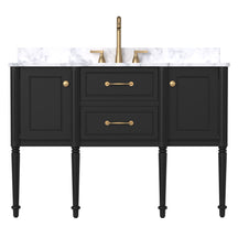 Modish 48" Wall Mounted Single Vanity Cabinets with Adjustable legs