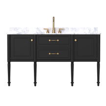 Modish 60" Wall Mounted Single Vanity Cabinets with Adjustable legs