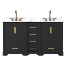 Nobilis 60" Freestanding Double Vanity Cabinets with Symmetrical Layout