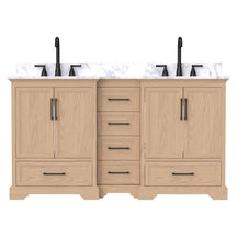 Nobilis 60" Freestanding Double Vanity Cabinets with Symmetrical Layout