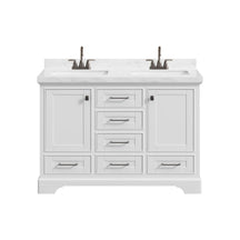 Tessera 48'' Freestanding Double Vanity Cabinets with Curved Base
