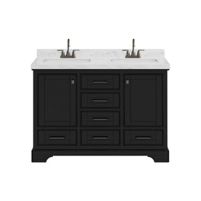 Tessera 48'' Freestanding Double Vanity Cabinets with Curved Base