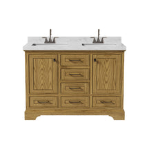Tessera 48'' Freestanding Double Vanity Cabinets with Curved Base