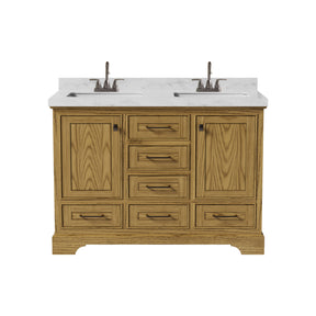 Tessera 48'' Freestanding Double Vanity Cabinets with Curved Base