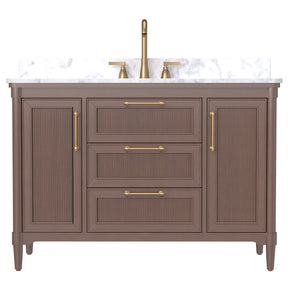 Vantara 48" Freestanding Single Vanity Cabinets with Fluted Texture
