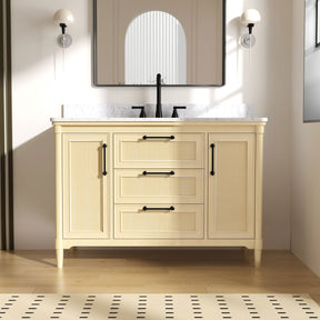 Vantara 48" Freestanding Single Vanity Cabinets with Fluted Texture