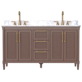 Vantara 60" Freestanding Double Vanity Cabinets with Fluted Texture