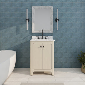 Canyon 24" Freestanding Single Vanity Cabinet with Curved Design