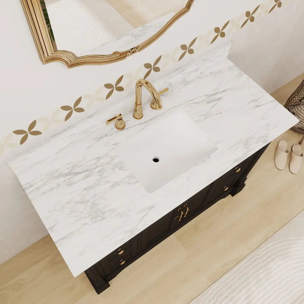 Acro 48’’ Freestanding Single Vanity Cabinets with Arch Feet 浴室柜