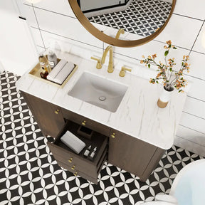 Canyon 48’’ Freestanding Single Vanity Cabinets with Curved Design 浴室柜