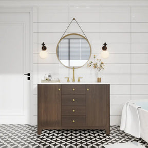 Canyon 48’’ Freestanding Single Vanity Cabinets with Curved Design 浴室柜