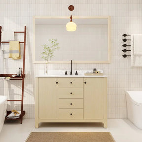 Canyon 48’’ Freestanding Single Vanity Cabinets with Curved Design 浴室柜