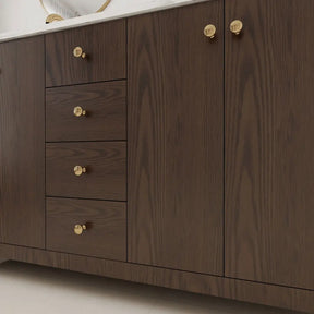 Canyon 60’’ Freestanding Double Vanity Cabinets with Curved Design 浴室柜