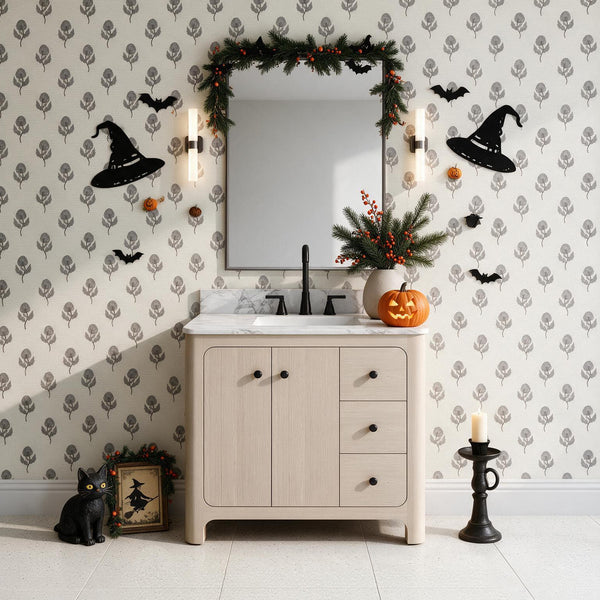 Canyon 36" Freestanding Single Sink Bathroom Vanity with Curved Design