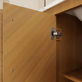 Zoom 48" Freestanding Double Vanity Cabinets with Chevron Pattern