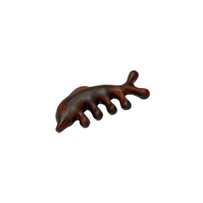 Pre-Order Exclusive | Handmade Red Sandalwood Dolphin Massage Comb | Limited Scarcity Natural Wood Comb for Scalp & Body