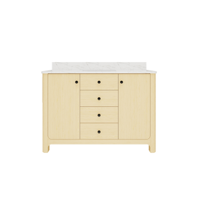 Canyon 48" Freestanding Single Vanity Cabinet with Curved Design