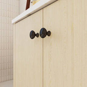 Canyon 60" Freestanding Double Vanity Cabinets with Curved Design