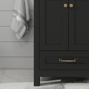 Modern 24’’ RTA Freestanding Vanity Cabinet Base with Larger Storage Room (Countertop & Sink Not Included) 浴室柜