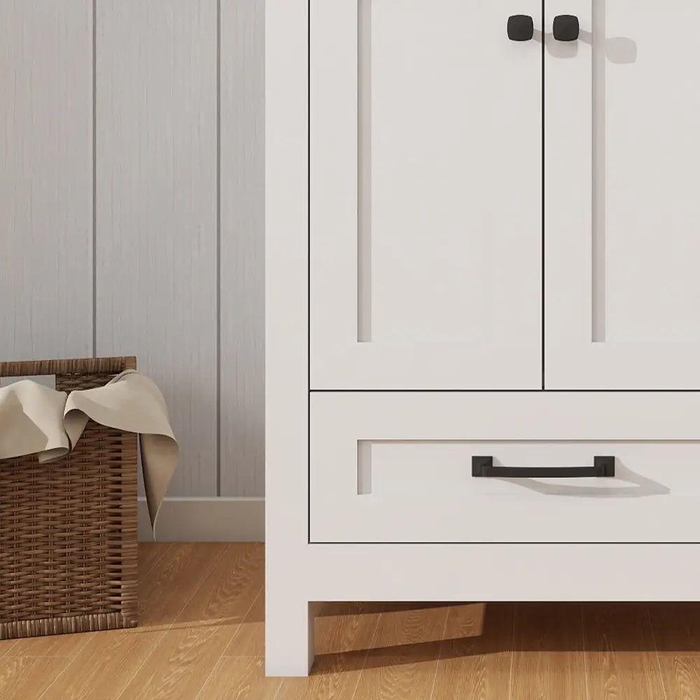 Modern 24’’ RTA Freestanding Vanity Cabinet Base with Larger Storage Room (Countertop & Sink Not Included) 浴室柜