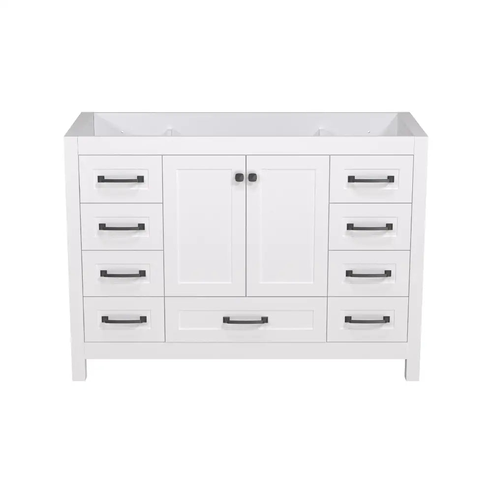 Modern 48’’ RTA Freestanding Vanity Cabinet Base with Larger Storage Room (Countertop & Sink Not Included) 浴室柜