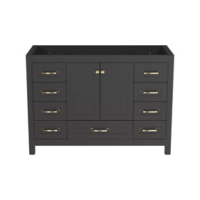 Modern 48’’ RTA Freestanding Vanity Cabinet Base with Larger Storage Room (Countertop & Sink Not Included) 浴室柜